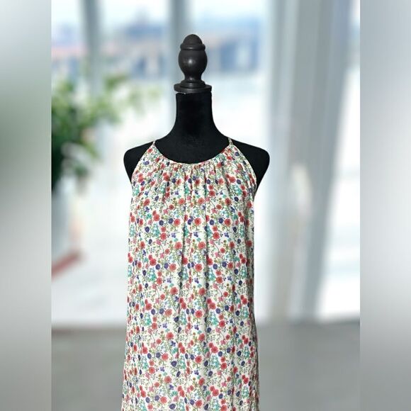 BARNEYS New York 100% Silk Floral Maxi Dress Size 40 - Picture 9 of 15